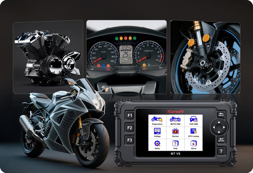 The MT V6 supports all systems diagnose.