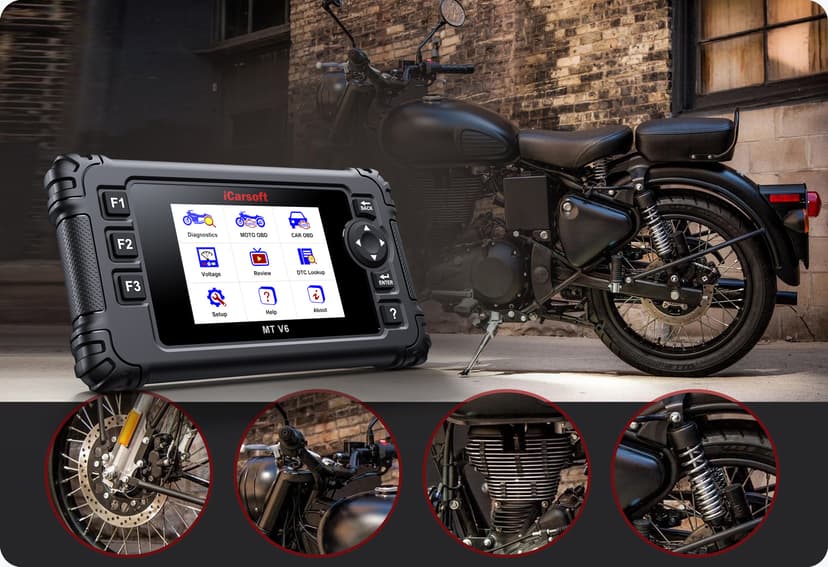 iCarsoft Professional Multi-Systems Motorcycle Diagnostic tool