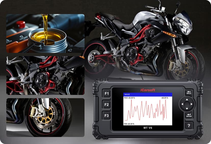 The MT V6 supports all systems diagnose.