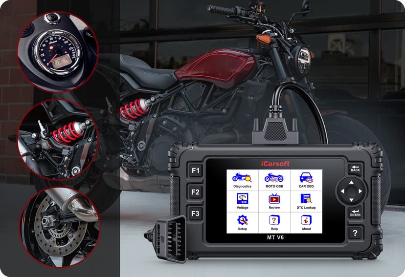 iCarsoft Professional Multi-Systems Motorcycle Diagnostic tool