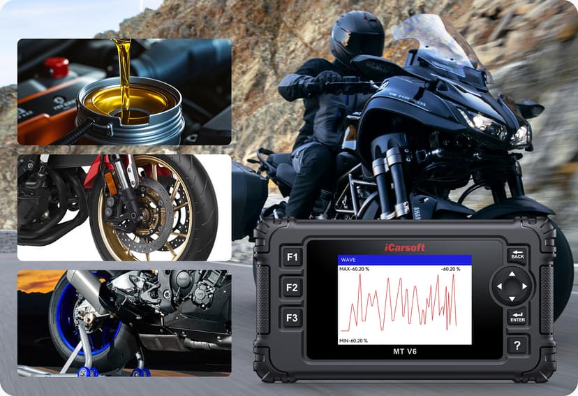 The MT V6 supports all systems diagnose.