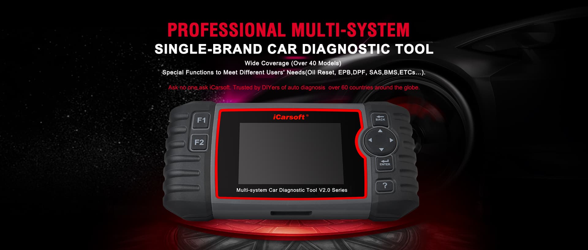 iCarsoft diagnostic range