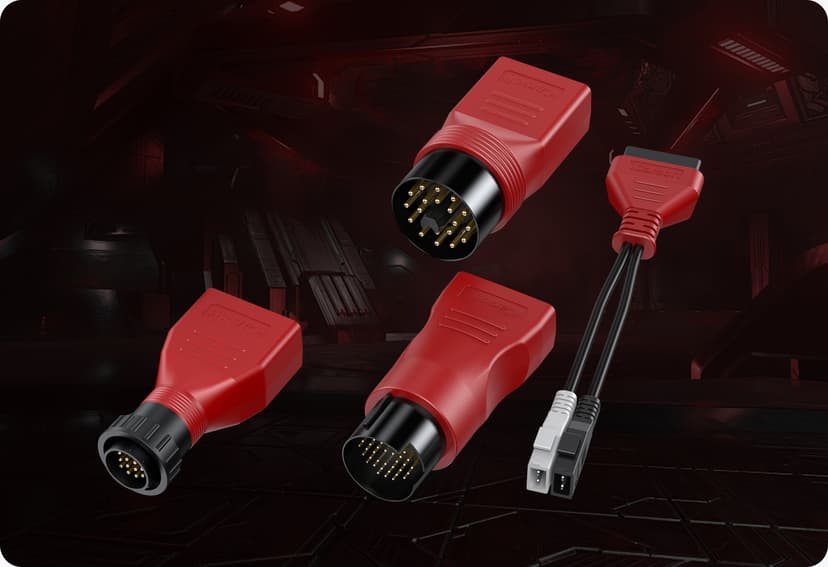 Standard equipped with 4 common used OBDI adaptors