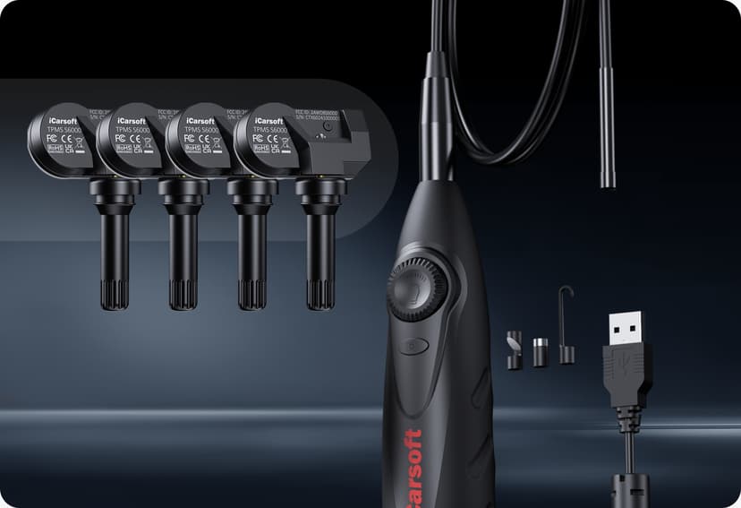 Standard equipped with Videoscope and 4pc TPMS Sensors
