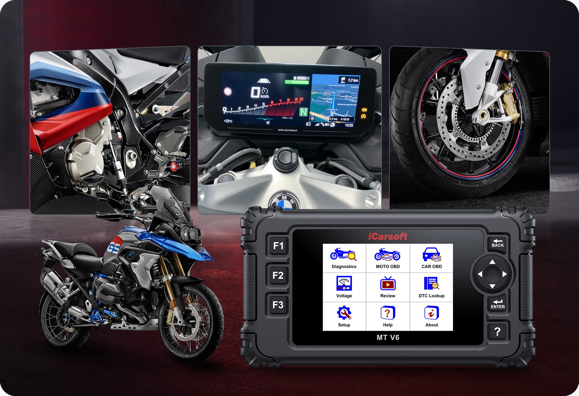 Unleash the Power of Motorcycle Diagnostics with iCarsoft MT V6