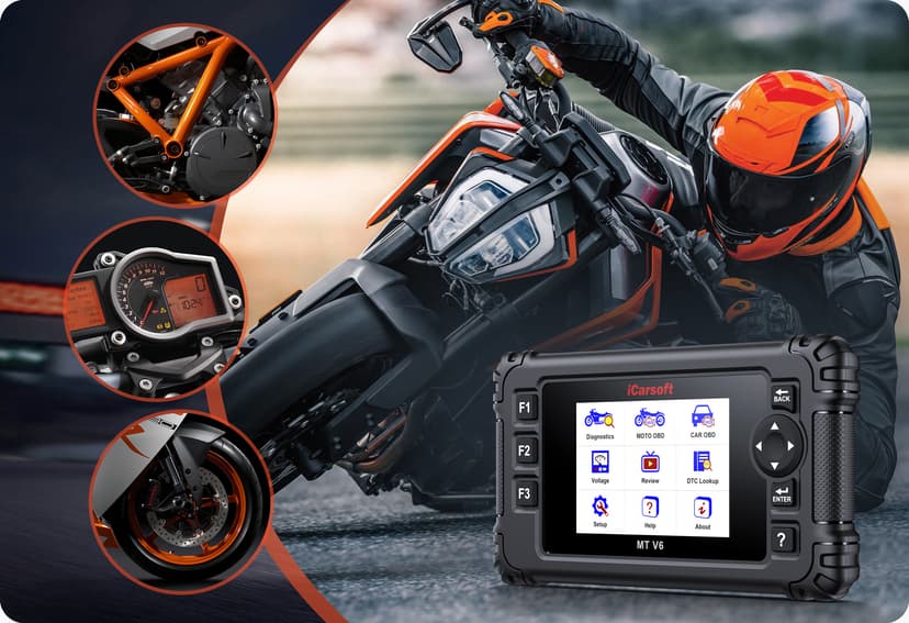 iCarsoft Professional Multi-Systems Motorcycle Diagnostic tool