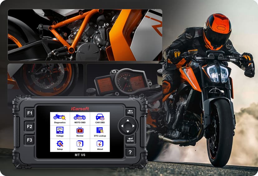 The MT V6 supports all systems diagnose.