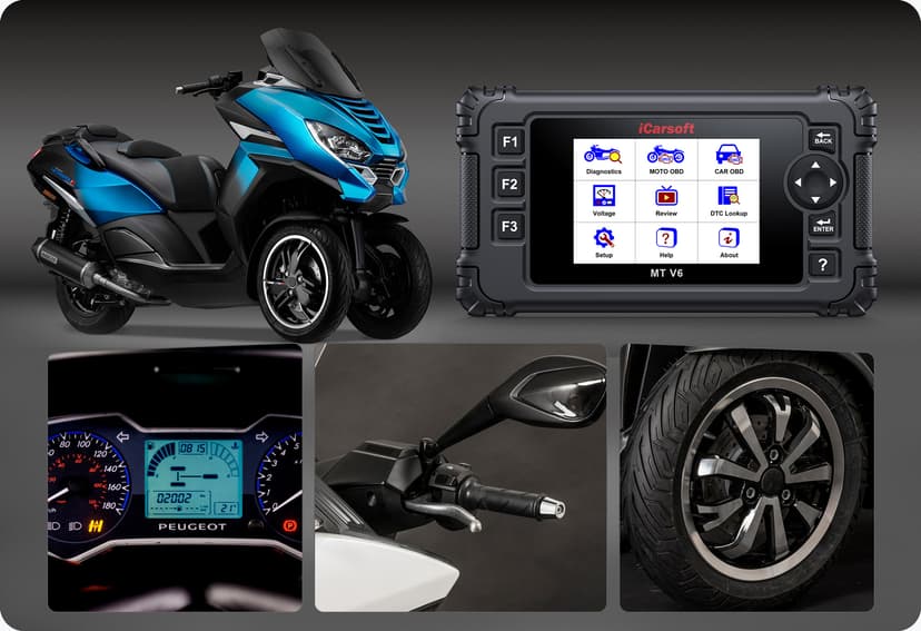 The MT V6 supports all systems diagnose.