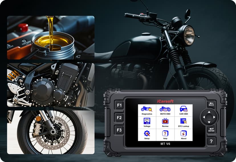 The MT V6 supports all systems diagnose