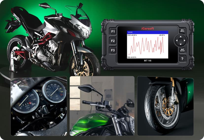The MT V6 supports all systems diagnose.