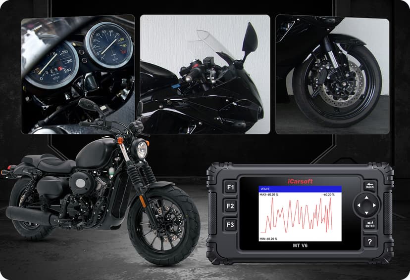The MT V6 supports all systems diagnose.