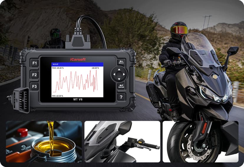 The MT V6 supports all systems diagnose.