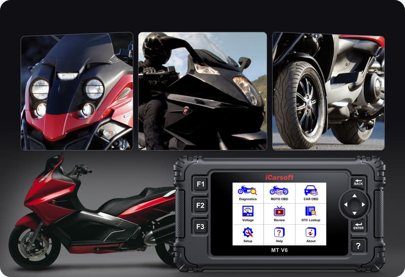 The MT V6 supports all systems diagnose