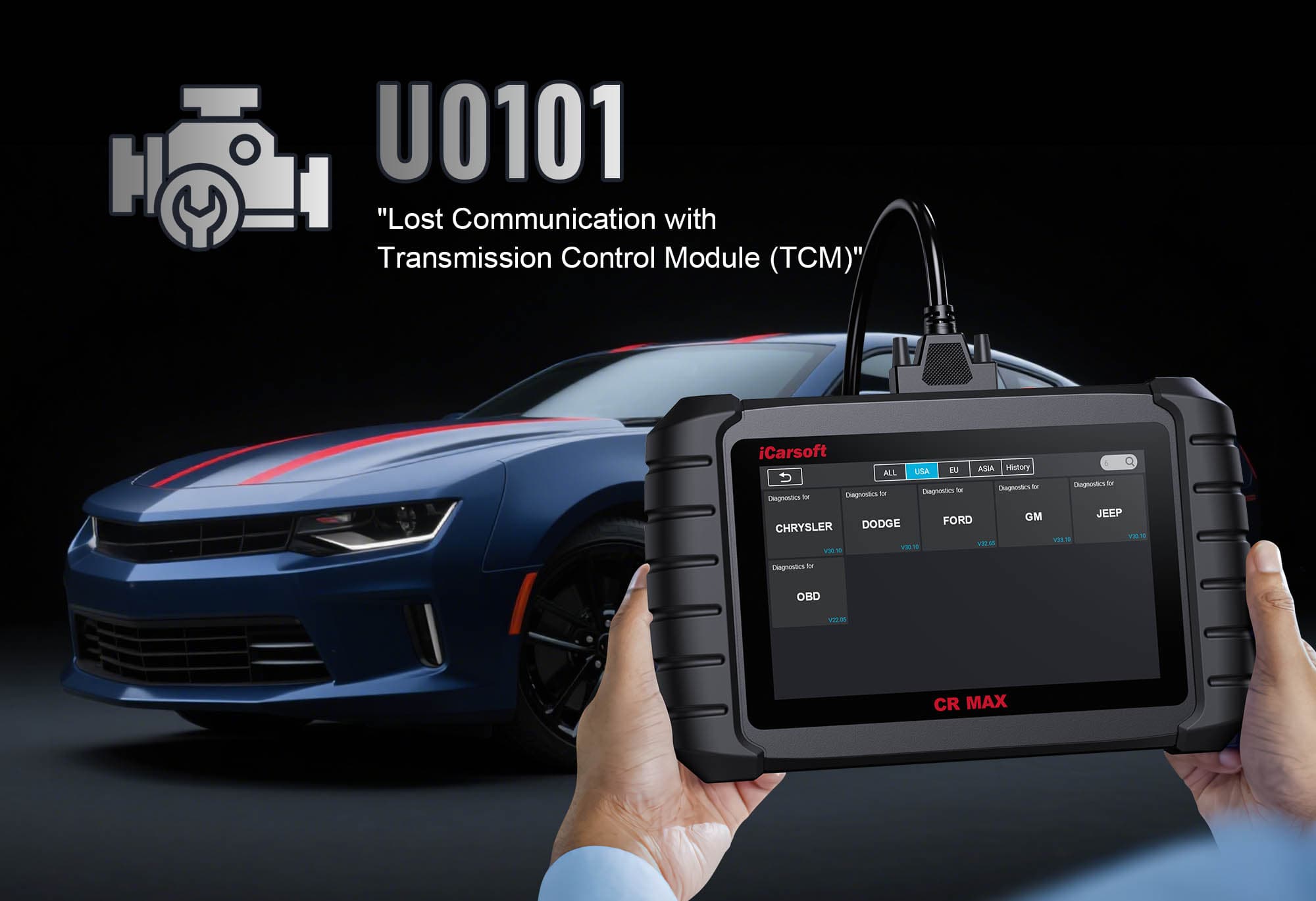 Diagnose & Clear U0101 with iCarsoft CR MAX