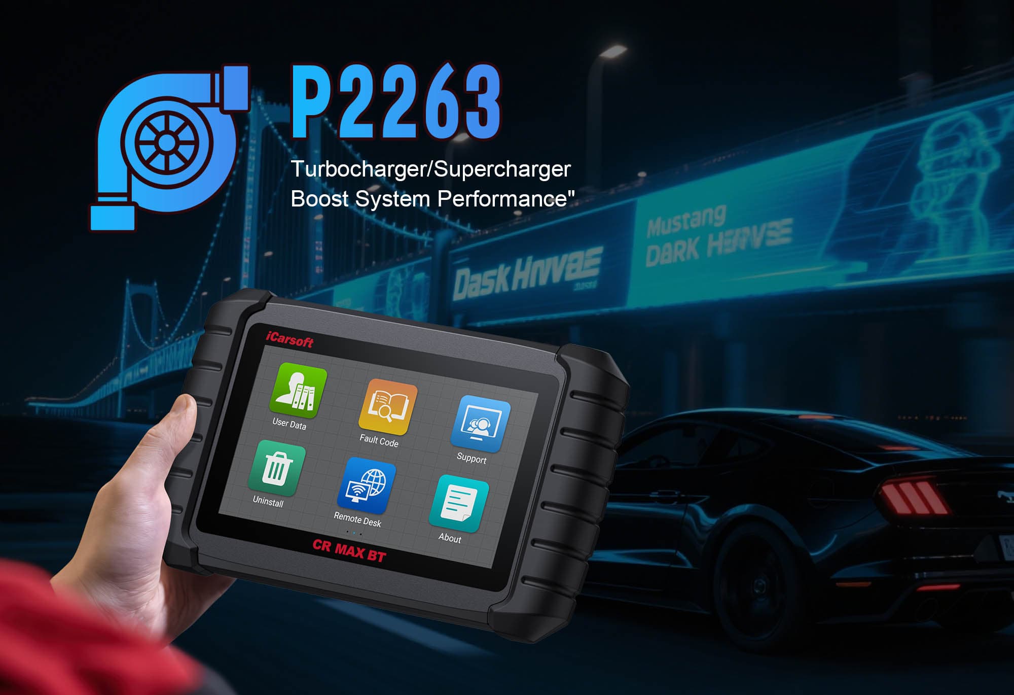 Diagnose & Clear P2263 with iCarsoft CR MAX BT