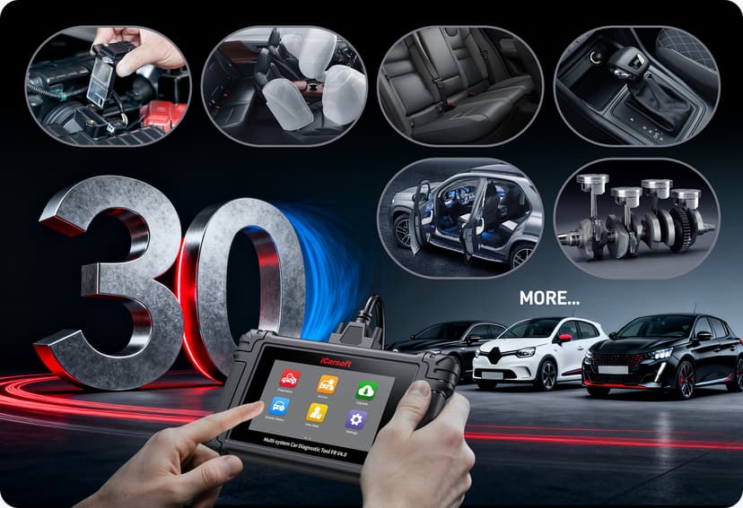 30+ High level service functions for professional technicians
